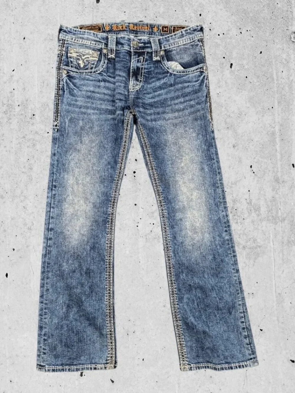 Rock Revival Jeans Size 34 Ecton Slim Boot Cut